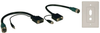Easy Pull Type-A Connectors - (M/F set of VGA with Audio and Faceplate) -- EZA-VGAAX-2 - Image