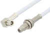 SMC Plug Right Angle to SMC Jack Bulkhead Cable 60 Inch Length Using RG188-DS Coax - PE34484-60 - Pasternack