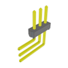 Headers, Male Pins - 612-TSW-101-22-G-T-RA-ND - DigiKey