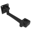 Monitor Mount, Tilt & Swivel, Single Arm, With VESA Mounting Plate, Pole Mount, Aluminum Alloy, Powder Coat, Black - AV-D32-23A162-50 - Southco