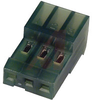 Connector; Closed End; 3; 0.100 in.; Wire; Green - 70042717 - Allied Electronics, Inc.