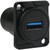 Usb Adapter, 3.0 Type A Rcpt-Rcpt; Usb Connector Convert From Amphenol Sine/tuchel - 71AC1804 - Newark, An Avnet Company