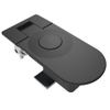 Compression Latch, Sealed Lever Latch, No Restriction, Non-locking, 21-31mm Panel, 29-45mm Grip, Zinc Alloy, Powder Coat, Black - C5-13-35-3 - Southco