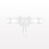 T Reducer Connector, Barbed, Natural - 61447 - Qosina Corp.