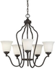 Mid. Chandeliers-Glass Up - 370840 - Capital Lighting, Inc.