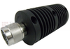 30 dB Fixed Attenuator N Male (Plug) to N Female (Jack) Up to 4 GHz Rated to 50 Watts, Heatsink Body, 1.2 VSWR - SA4N50-30 - Fairview Microwave Inc.