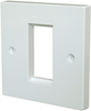 Face Plate, 25Mm X 50Mm, 1 Mod, White; Accessory Type Tuk - 77Y7630 - Newark, An Avnet Company