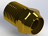 Precision Metal Orifices - NPT Bleed Plug - BMM-16-BR - O'Keefe Controls Co.
