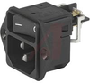 Inlet AC, with on/off Switch, Screw-on Front or Rear -- 70080071