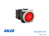 IDEC Pushbutton Illuminated - LB6ML-M1T24VR - Galco Industrial Electronics