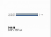 3M Scotchcal 74828 Dark Blue / Royal Blue Striping Automotive Tape - 3/16 in Width x 150 ft Length - 2 mil Thick - 051141-74828 - R. S. Hughes Company, Inc.
