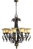 6091-8-44 Large Chandeliers-Glass Shade - 699454 - Capital Lighting, Inc.
