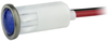 Panel Indicator, Blue, 12V, Wire Lead; Led Color Vcc (Visual Communications Company) - 62AC9616 - Newark, An Avnet Company