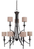 31952-710 Mid. Chandeliers-Drum Shades - 361402 - Capital Lighting, Inc.