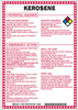 Brady B-120 Fiberglass Reinforced Polyester Rectangle White Chemical, Biohazard, Hazardous & Flammable Material Sign - 7 in Width x 10 in Height - TEXT: KEROSENE - 48877 - 754476-48877 - R. S. Hughes Company, Inc.