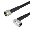N Male to RA N Male Cable LMR-400-UF Coax in 24 Inch - FMC0142405-24 - Fairview Microwave Inc.