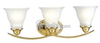 Three-Light Wall Bracket Light Fixture - P3192-10 - bulbs.com