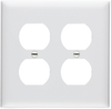 Duplex Receptacle Openings, Two Gang, White - TP82W - Legrand