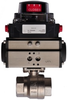 STAINLESS STEEL-2WAY NC-DOUBLE ACTING 1/4" NPTF BALL VALVE, ELECTRIC POSITION INDICATOR 2-SWITCH GENERAL PURPOSE - S2CD02-0-1 - Quarter Turn Valve