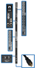 10kW 3-Phase Switched PDU, LX Interface, 208/240V Outlets (24 C13/6 C19), LCD, NEMA L15-30P, 3m/10 ft. Cord, 0U 1.8m/70 in. Height, TAA -- PDU3EVSR10L1530 - Image
