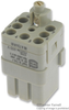 Han Insert, Receptacle, 7+Pe, Crimp; Product Range Harting - 99H4167 - Newark, An Avnet Company