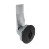 Quarter-Turn Cam Latch, 3 mm Double Bitted Recess, 16mm  Grip, Not Sealed, Zinc Alloy, Powder Coat, Black - E5-1-065-090 - Southco