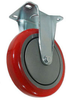 Rigid Caster ( No Brake ) Polyurethane Wheel - Model 3A - 3ARG3x1-1/4-R - Caster City, Inc.