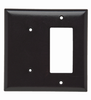 Combination Wall Plate, 1 Blank & 1 Decorator, Two Gang -- SPO1326 - Image
