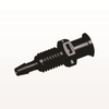 Panel Mount, Female Luer Lock, Barbed, Black - PMLF3131 - Qosina Corp.