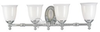Four-Light Wall Bracket Light Fixture - P3041-15 - bulbs.com