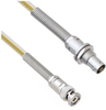 Teflon Jacket Cable Assembly TRB 3-Slot Plug to Non-Insulated Bulk Head 3-Lug Cable Jack with Bend Reliefs .236