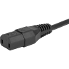 Cord Sets 10 A, Europlug, Black, 2.5 m, H05VV-F 3G1,0mm2, Connector IEC C17, H05VV-F2G1, black - 6052.0039 - SCHURTER Inc