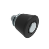 Spring Loaded Plunger, Thead-in, Large Size, Without hold-open feature, Steel, Black Knob - 56-280-000 - Southco
