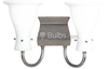 Two-Light Wall Bracket Light Fixture - P3146-03 - bulbs.com