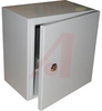 Enclosure,SheetMetal,16ga.Steel,Hinged Cover,NEMA,Gray,11.81 x 11.81 x 7.87 in - 70147768 - Allied Electronics, Inc.