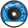 Weiler Tiger Paw Type 27 Non-Woven Zirconium Flap Disc - Coarse Grade - 7 in Diameter - 7/8 in Center Hole - 51137 - 012382-51137 - R. S. Hughes Company, Inc.