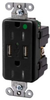 Combination Switch/Receptacle - USB8200C5BK - Hubbell Incorporated