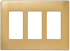 Decorative Finish Screwless Wall Plates, Decorator Openings -- SWP263BR - Image