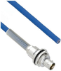 Halogen Free Cable Assembly TRB Insulated Bulk Head 3-Lug Cable Jack with Bend Relief to Blunt MIL-STD-1553 .242