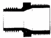 BSPT Fittings:Male Hose Adapter:Hose x BSPT -- BS503-005 Hose x BSPT - Image