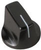 Control Knob, Tpe, D Shaft, 19.1Mm; Shaft Type Davies Molding -- 13AC6874