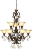 Large Chandeliers-Glass Shade - 24388 - Light Center (The)