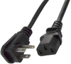 12ft 18AWG IEC320 C13 to NEMA 5-15P Right Angle Power Cord -- P7CR-SR12 - Image