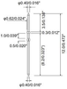 Junction Terminal, Round Header Pins, Dia. 0.40mm/0.016