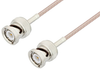 BNC Male to BNC Male Cable 24 Inch Length Using 75 Ohm RG179 Coax, LF Solder, RoHS - PE3C3349LF-24 - Pasternack