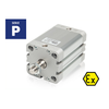 Pneumatic Linear Actuators - ARTEC® ISO & UNITOP Rod Air Cylinders - SERIES P - ISO 21287 COMPACT ROD AIR CYLINDERS - Branham, W.C. Inc.