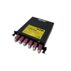 FX ACX Cassette, 6-Ports, OM4, LC Duplex, MPO-12 (Female), Type A ALT. Polarity, Erika Violet Adapters, Standard IL - ACX-FC4S06LDMF1E - Belden Inc.