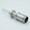 MS Series, Thermocouple Feedthrough, Type K, 2 Pairs, w/ Air-side Connector, 1.33″ Conflat Flange - A0192-1-CF - MPF Products, INC.