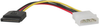 15-Pin SATA (Male) to 4-Pin (Female) Power Cable - 26 AWG, 6 in. - P944-06I - Tripp Lite by Eaton