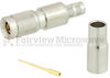 75 Ohm 1.0/2.3 Plug (Male) Push-On Connector For BELDEN 1855A Cable, Crimp/Crimp - FMCN1111 - Fairview Microwave Inc.